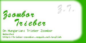 zsombor trieber business card